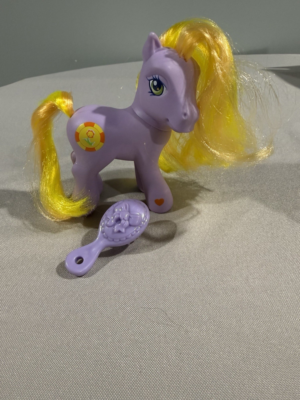 My Little Pony G3 2002 Spring Basket « Garden Glade » Purple w/ Flower