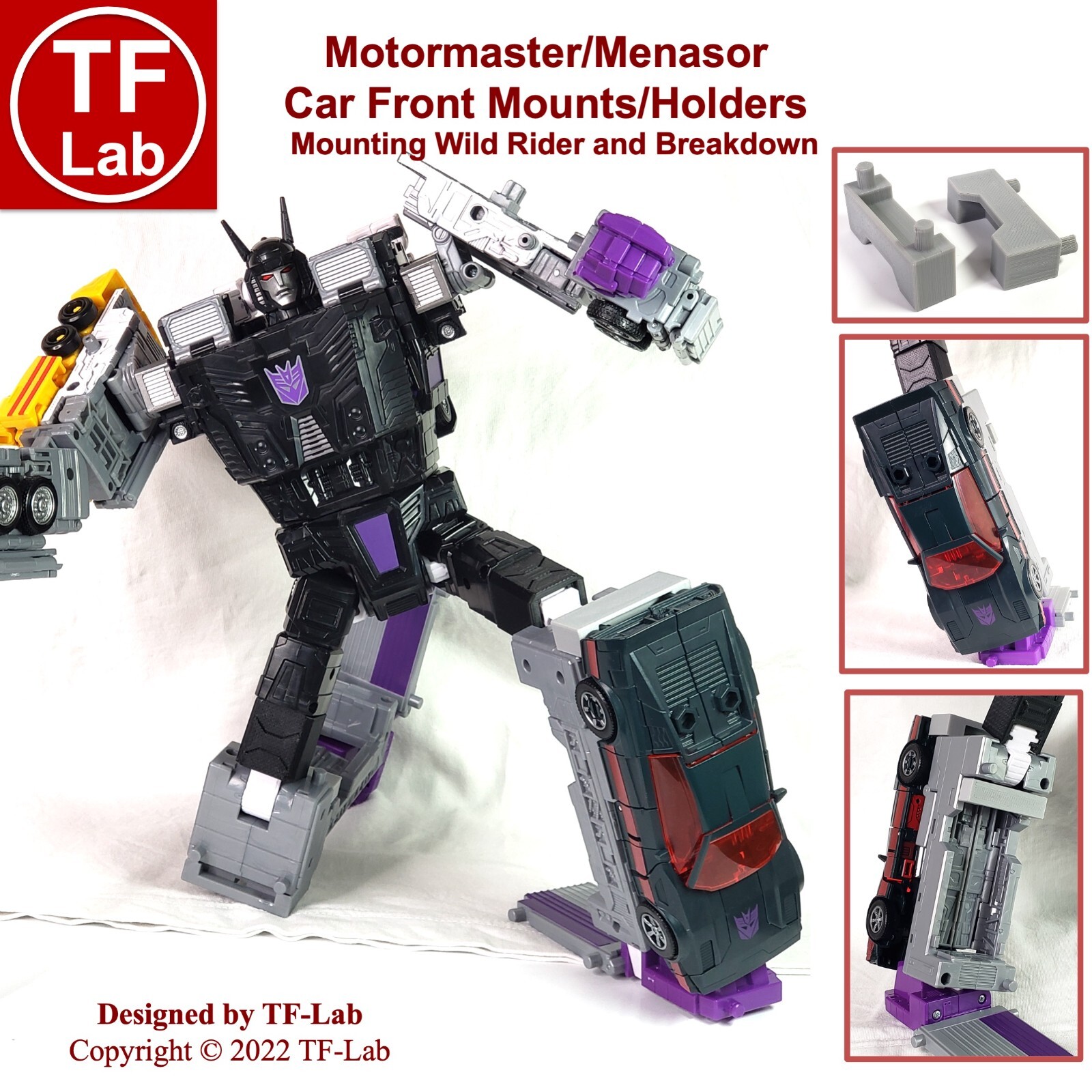 Front Car Mount for Transformers Legacy Menasor Stunticon Multipack