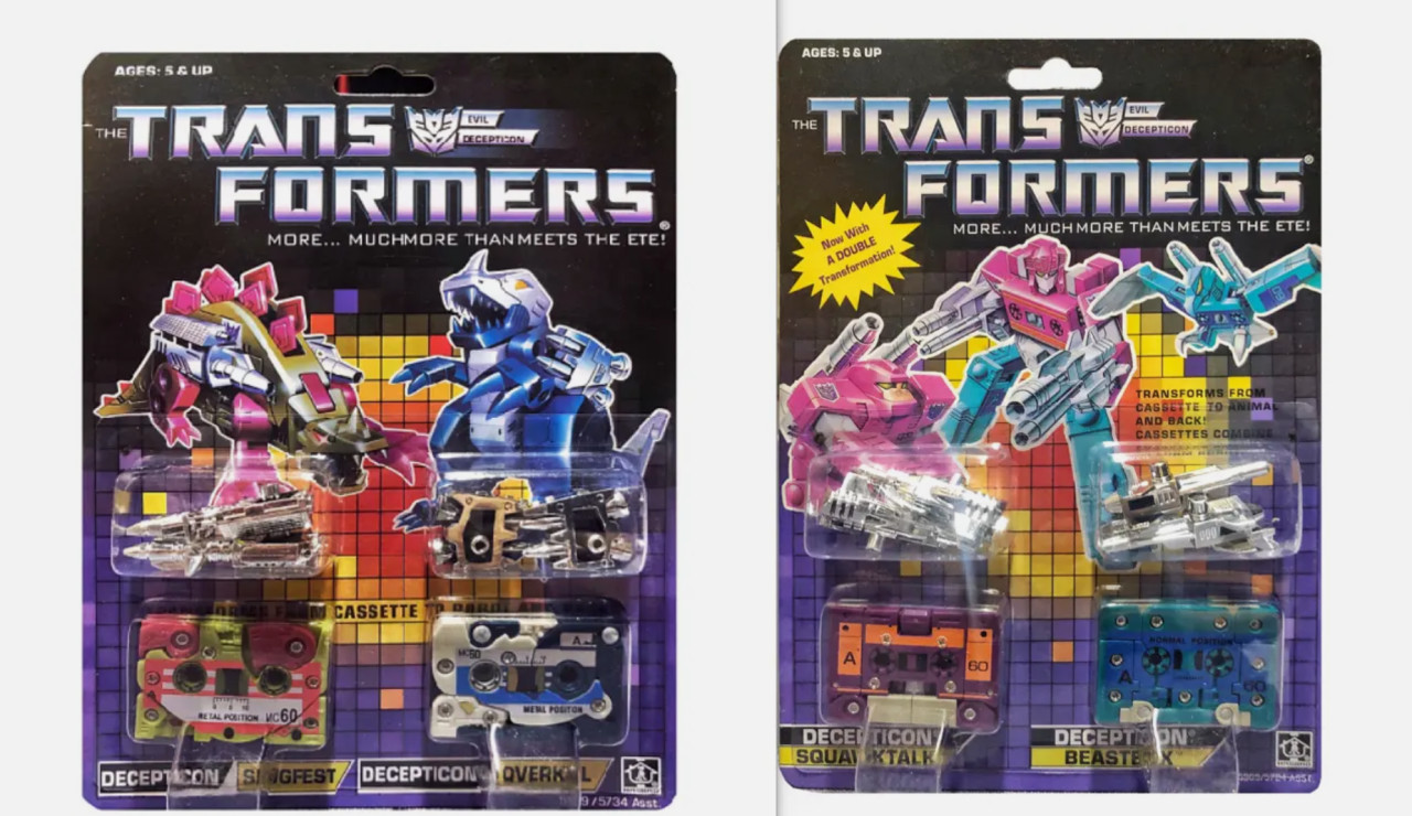 Transform G1 Reissue squawktalk beastbox and Slugfest Overkill Brand New MISB