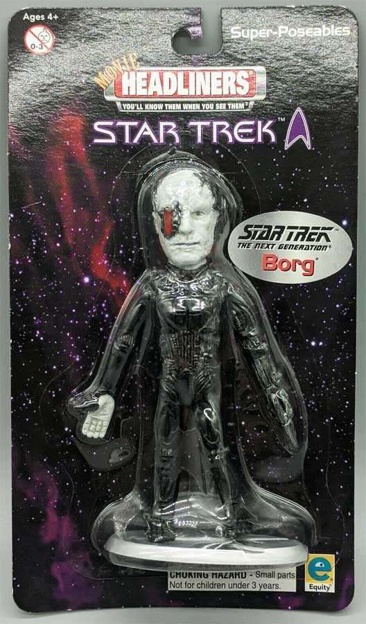 2000 Star Strek Headliners Bendable Borg, Jem Hadar, Species 8472 New