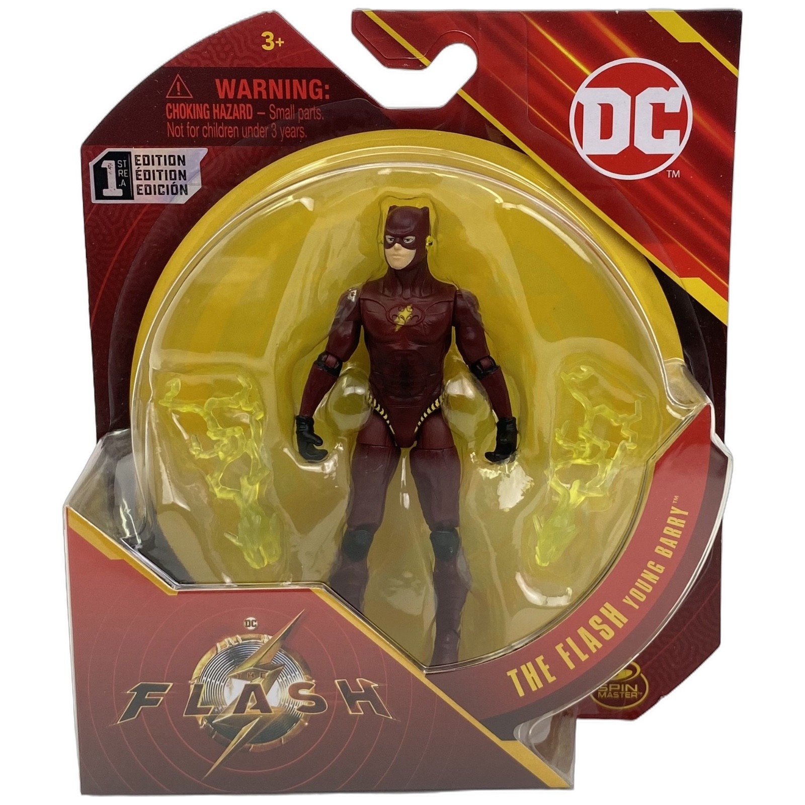 DC 1st Edition The Flash Young Barry 4&Prime; Action Figure 2022 Spin Master Sealed
