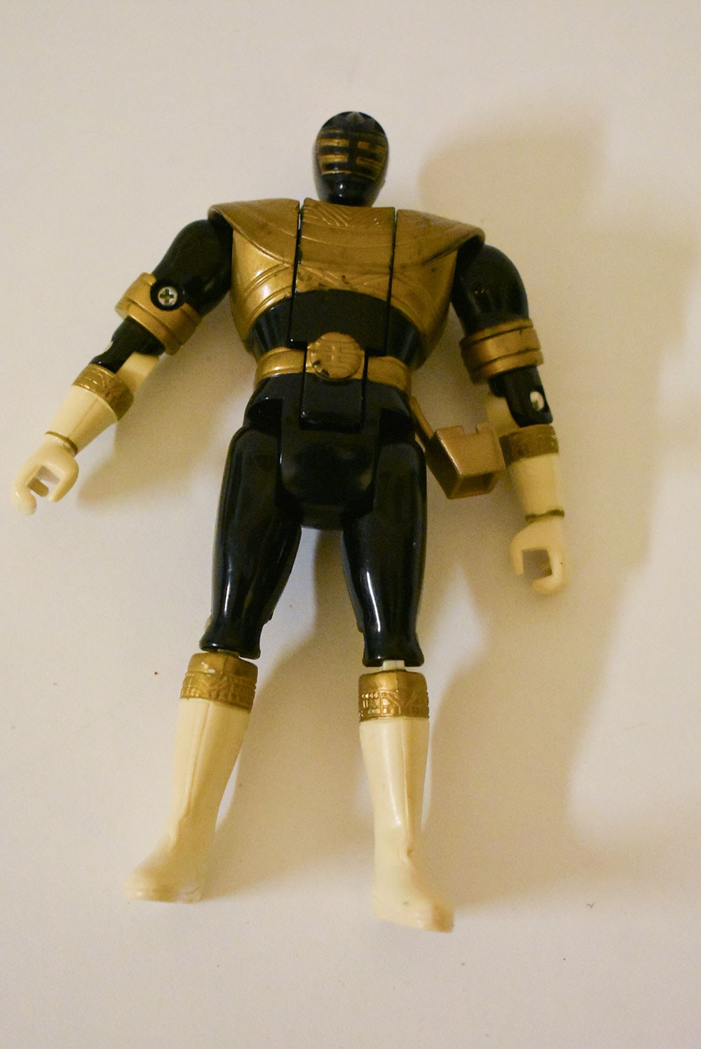 Bandai Power Rangers Zeo GOLD RANGER Auto Morphin Flip-Head 5.5&Prime; Figure 1996