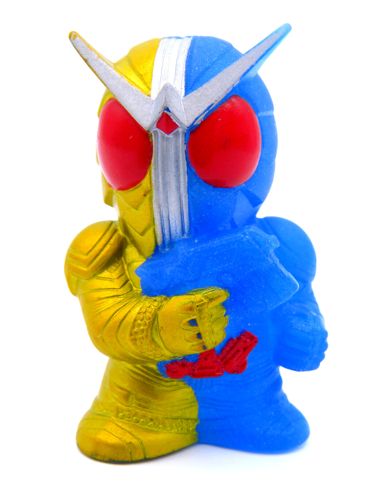 Kamen Rider Figure – Double Luna Trigger – Bandai Finger Puppet 2&Prime; W Masked Vtg
