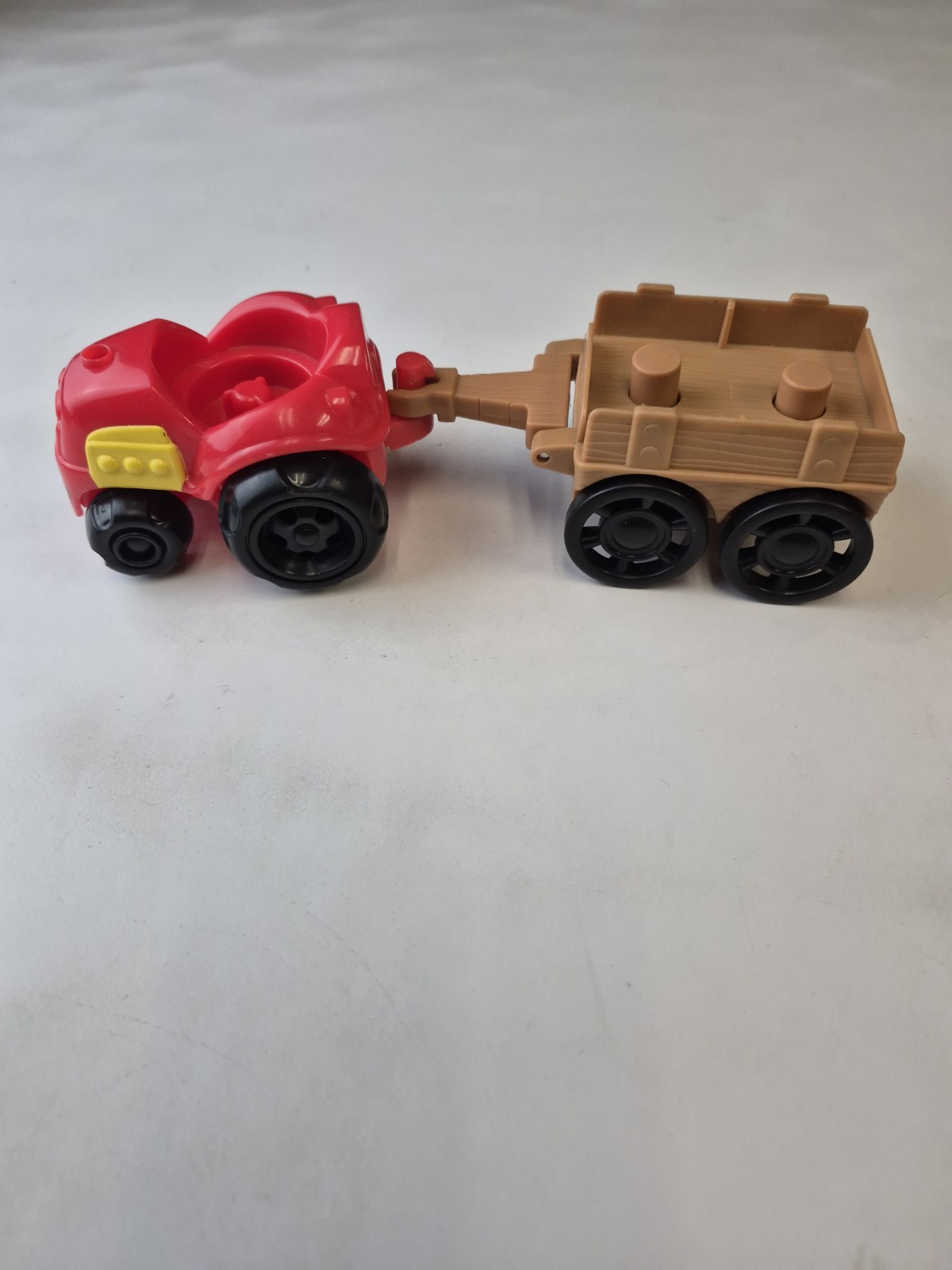 Fisher-Price Little People Tractor Trailer Farm Vehicle Red Brown Replacement To