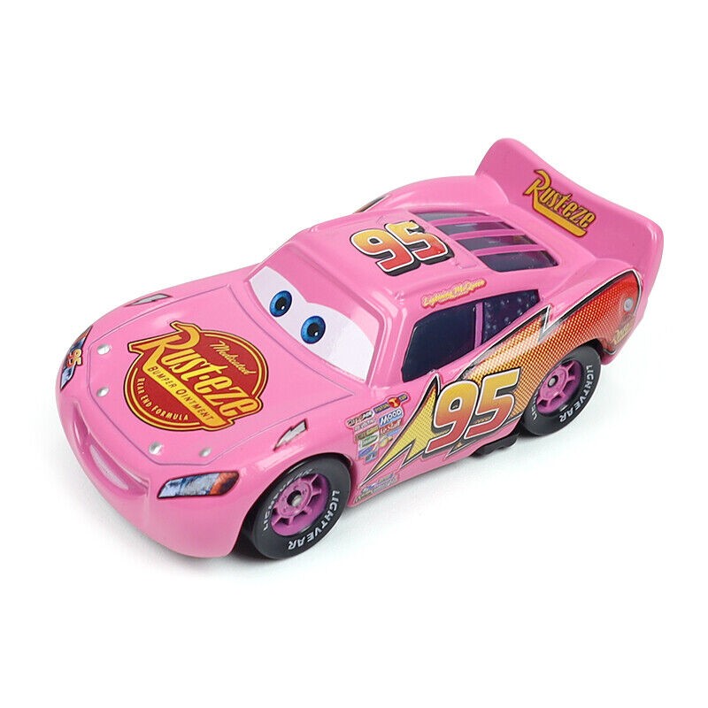 PIXAR New Cars 3 Pink Lightning McQueen Latest Rare Style 1:55 Diecast Xmas Gift