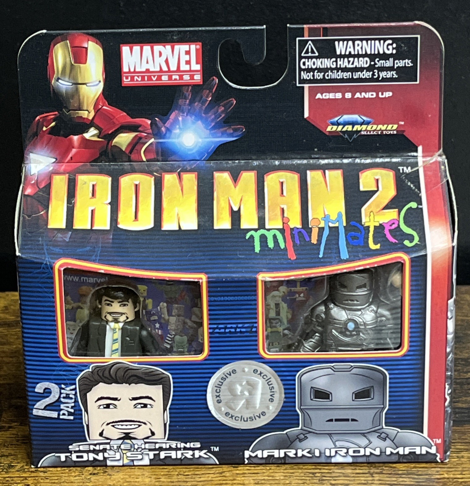 Minimates Marvel Senate Hearing Tony Stark & Mark I Iron Man 2 Pack Toys R Us