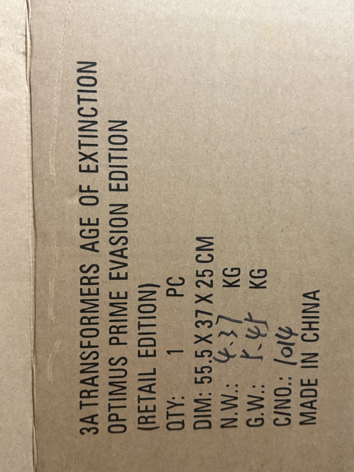 Three A Optimus Prime Evasion Mode Retail 19”