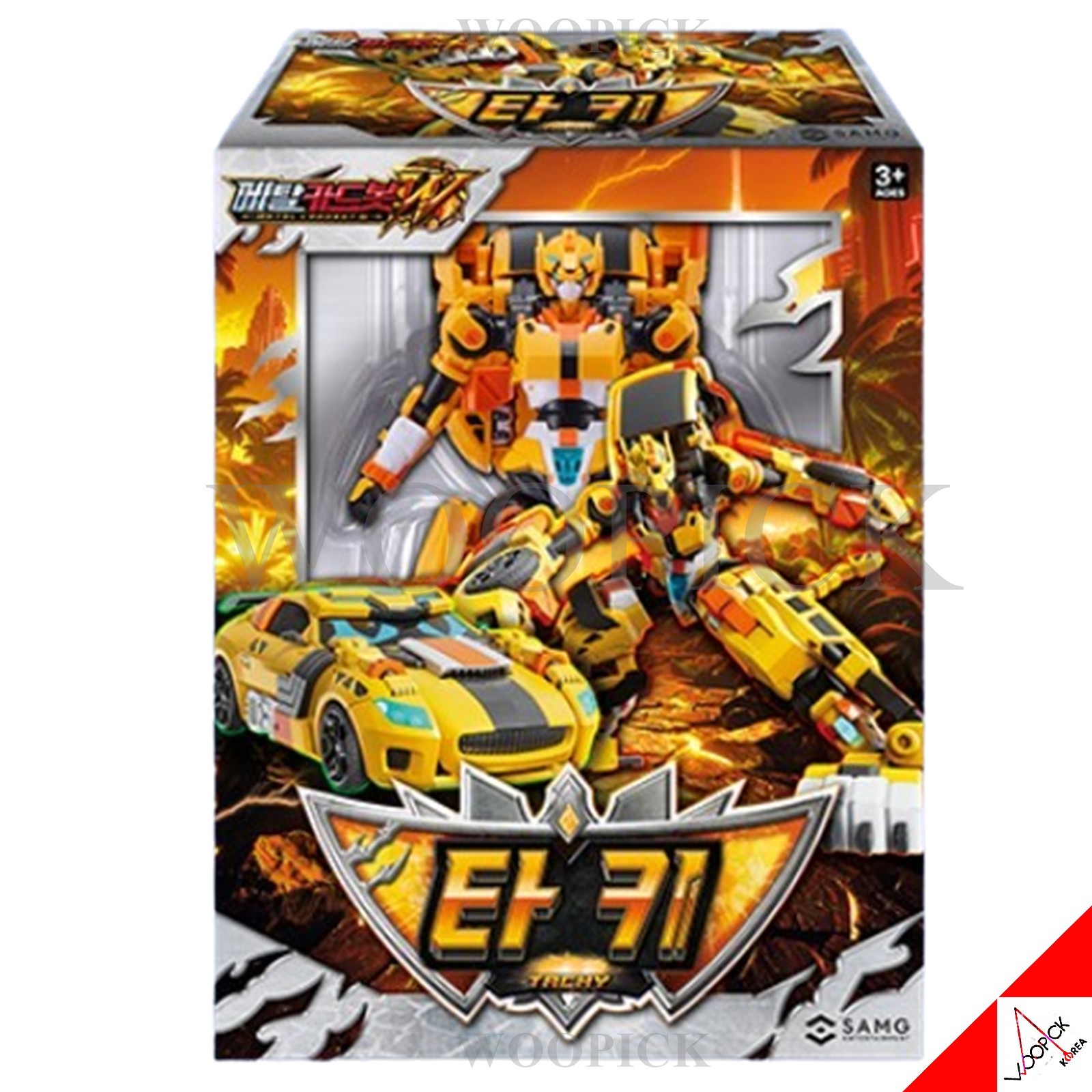 Metal Cardbot W Season3 TACHY Cheetah Transformer Robot Car Kids Toy 2026