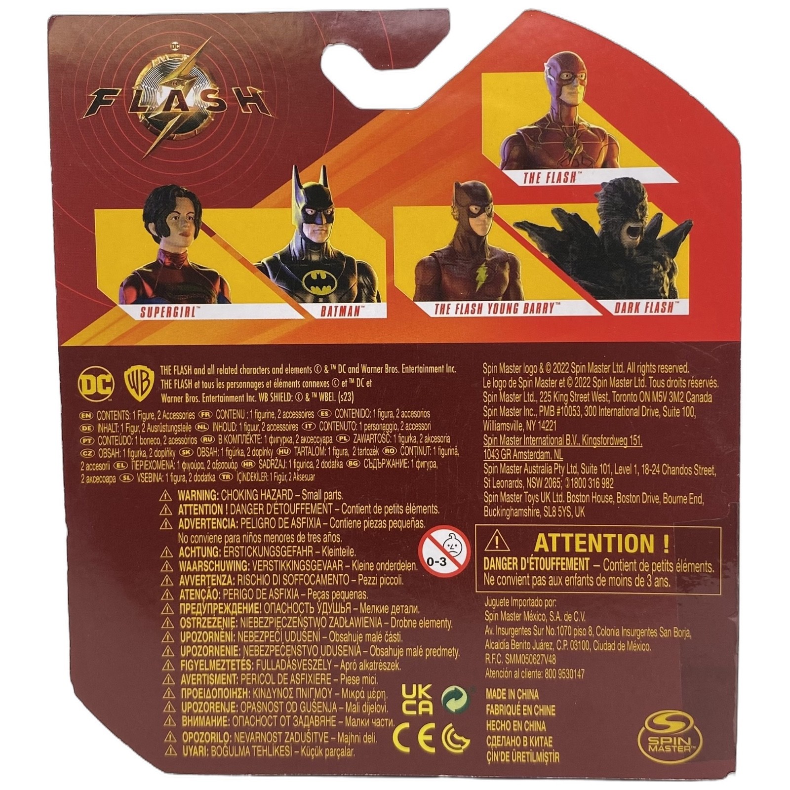 DC 1st Edition The Flash Young Barry 4&Prime; Action Figure 2022 Spin Master Sealed