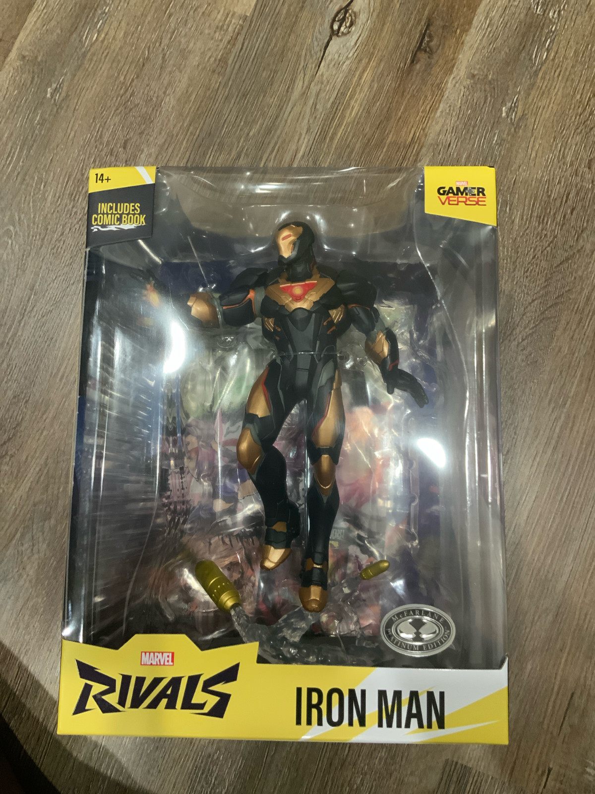 McFarlane Marvel Rivals Iron Man PLATINUM EDITION CHASE Black & Gold 1:6 Statue