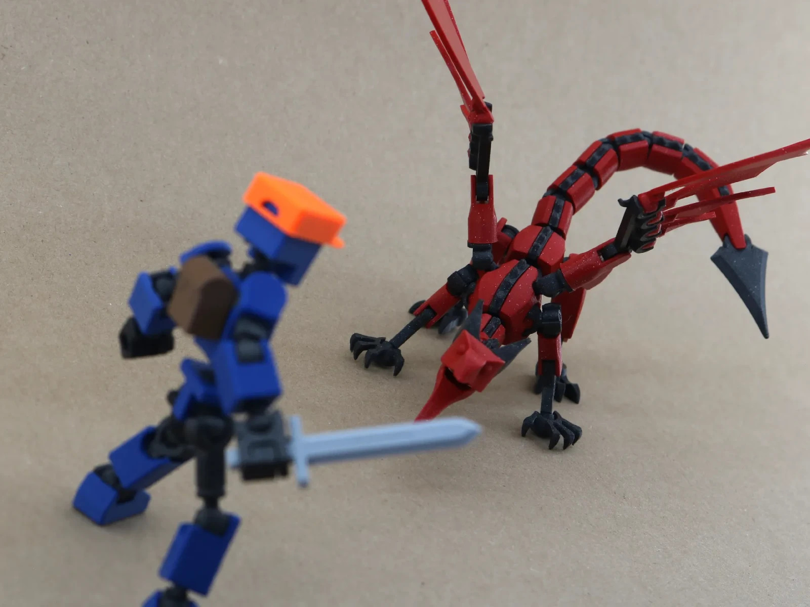 Customizable Dragon Figure 14&Prime; Wingspan Fully Poseable Officially Licensed
