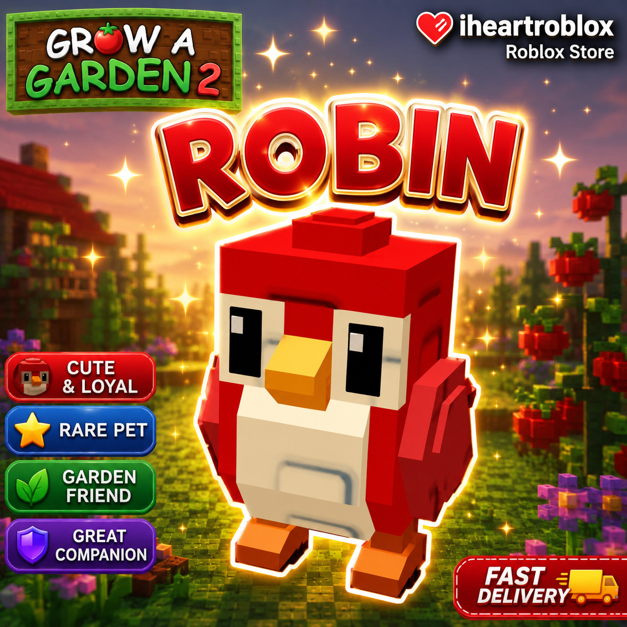 Robin Pet Grow A Garden 2