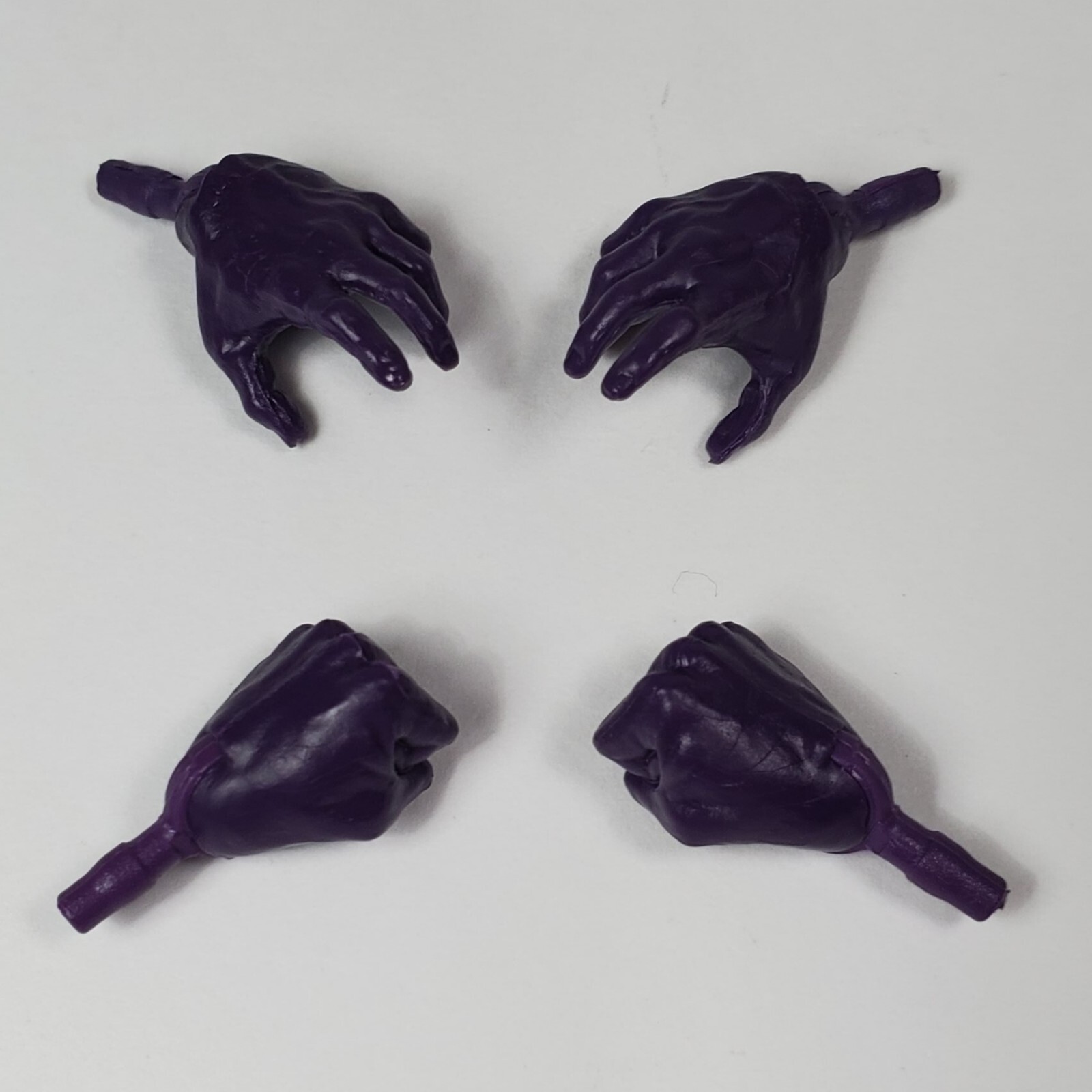 MARVEL LEGENDS PURPLE HANDS FISTS SET (4 pc) CUSTOM KITBASH FIGURE PART ONLY