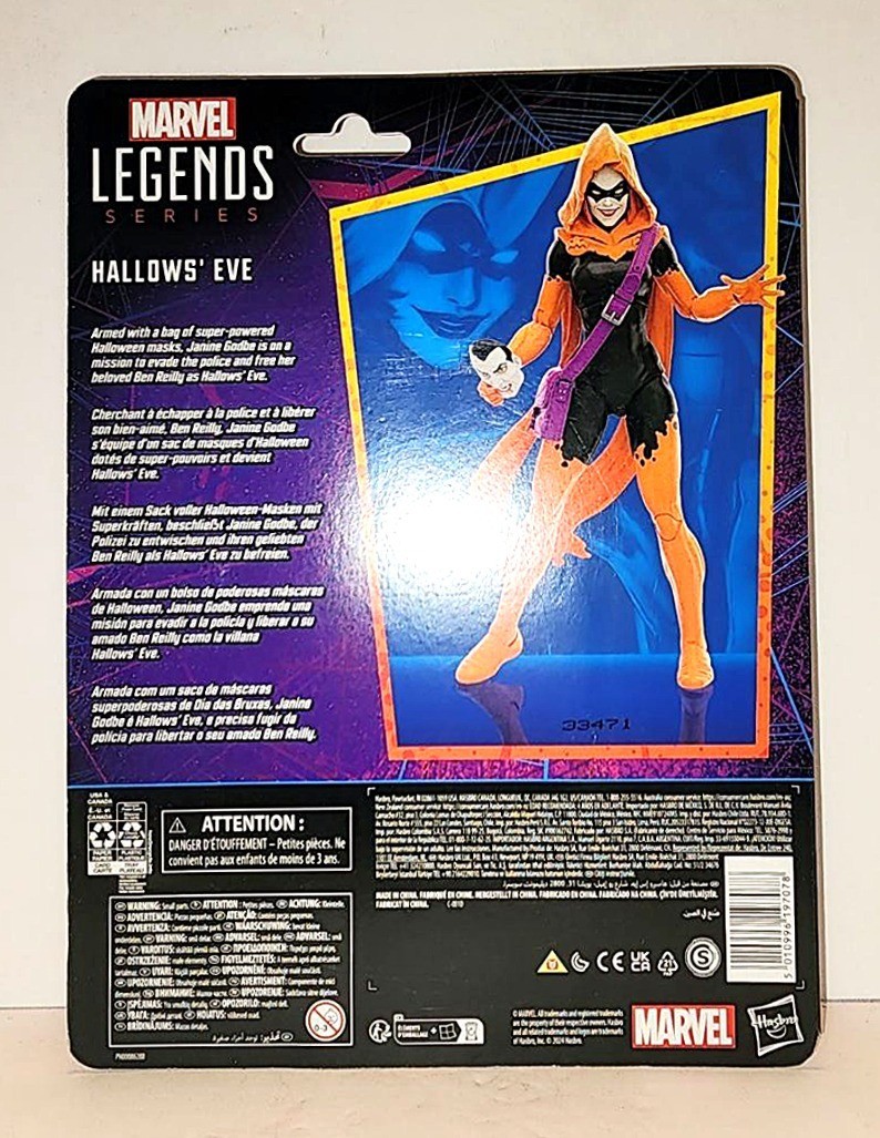 Marvel Legends Hallows&rsquo; Eve Spider-Man Retro Action Figure Hasbro 6 New Sealed