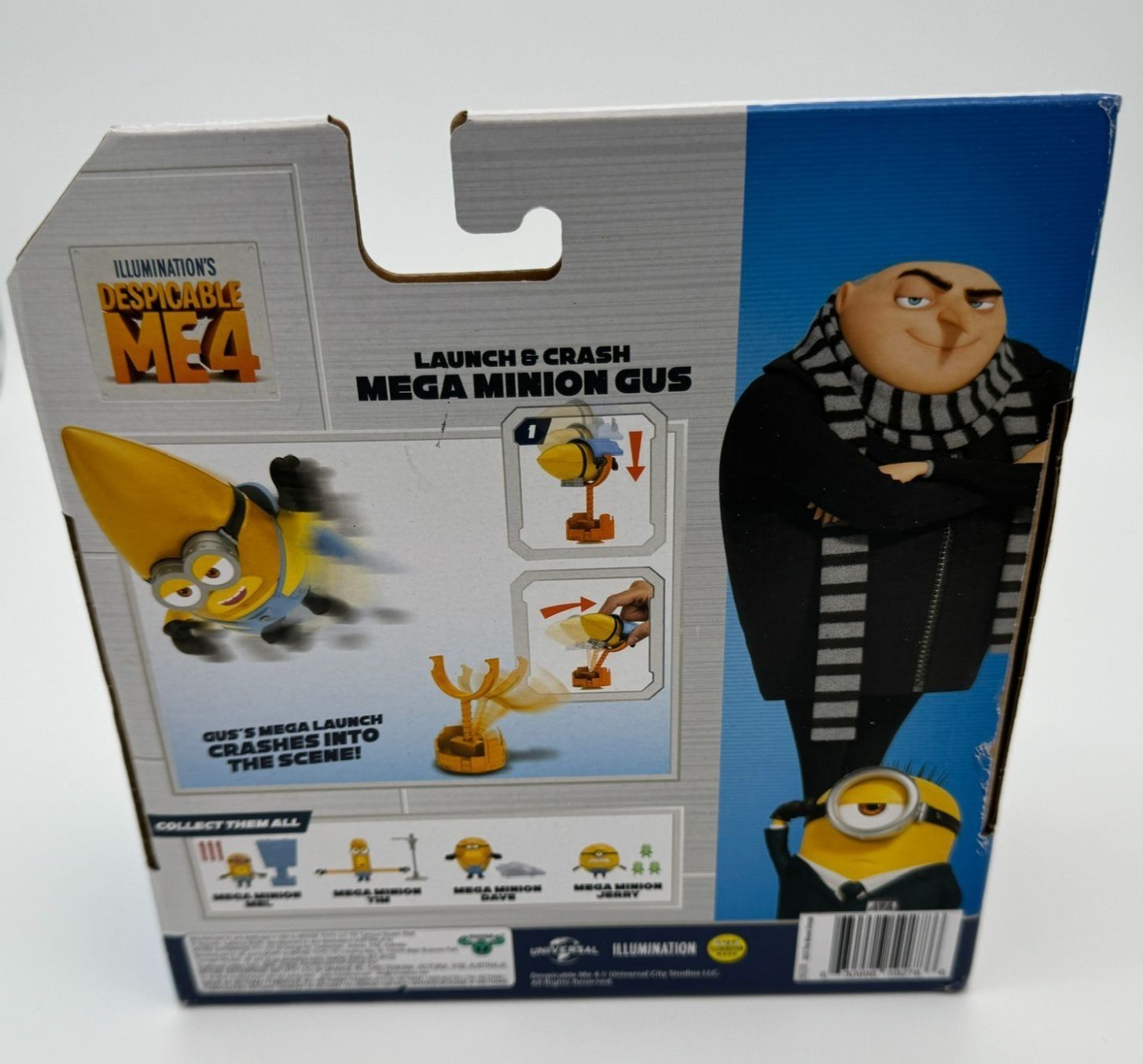 Illumination Despicable Me 4 Launch & Crash Mega Minion Gus Toy Brand New Sealed