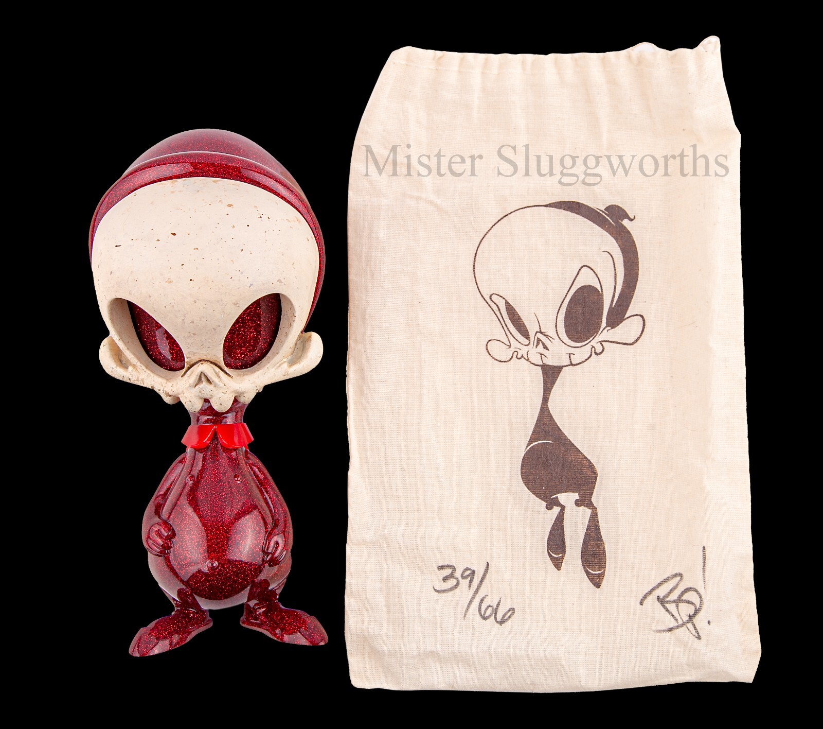 NEW DCON 2013 LUCKY DEVIL 9” SKELVE ART SCULPTURE Gothic Sofubi Kaiju Halloween