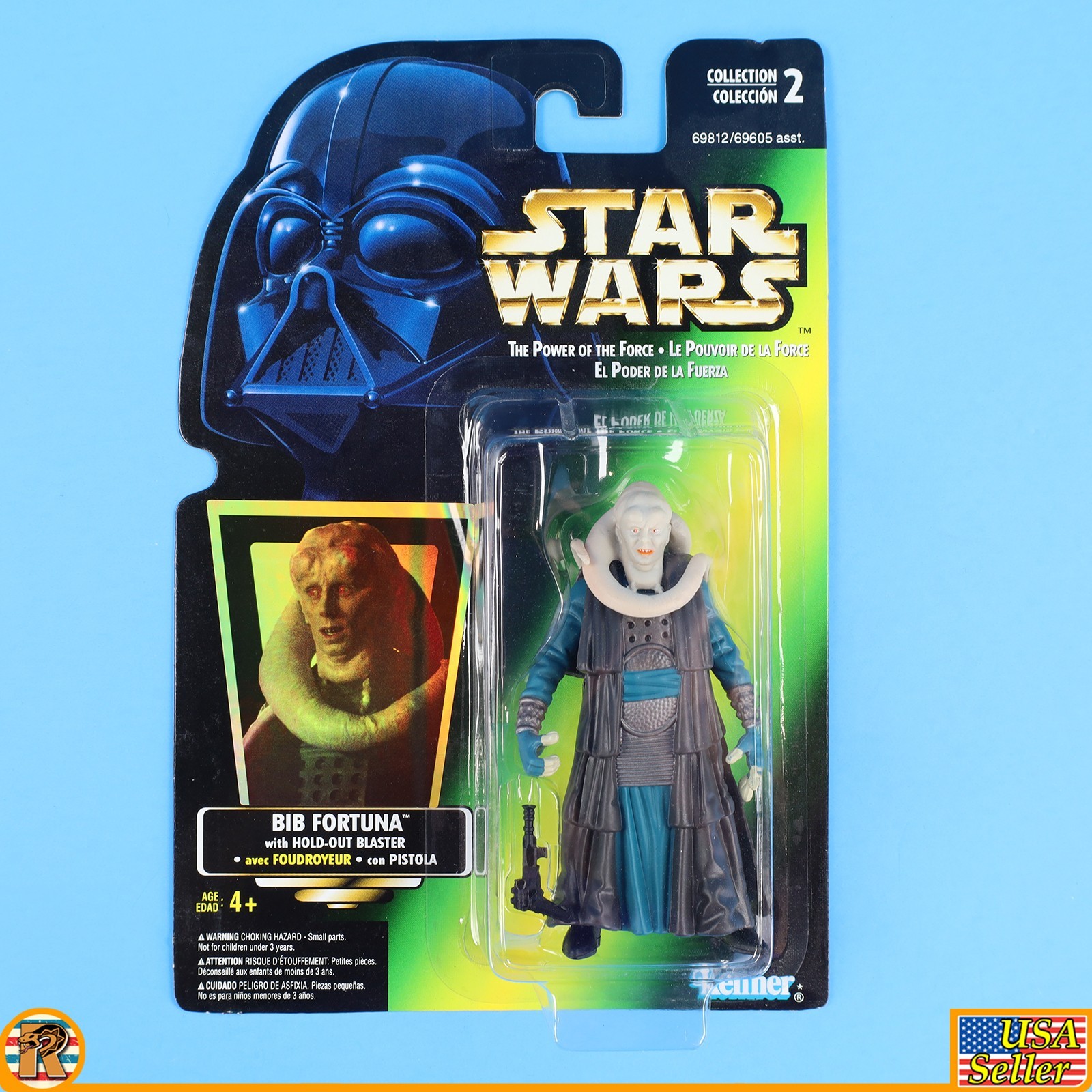 Star Wars – Bib Fortuna (Canada Tri Lingual) – POTF Green – MOC – [F-PTFG-29]