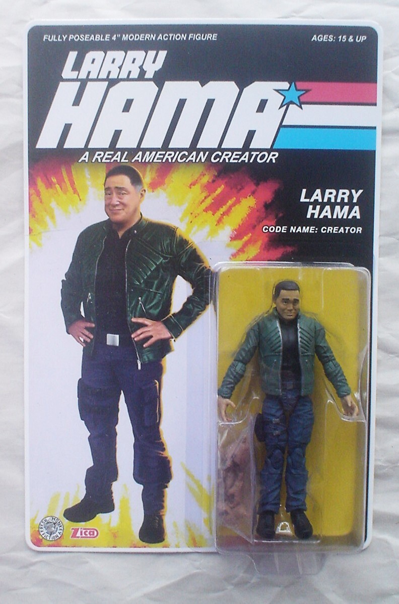 LARRY HAMA 1:18 4&Prime; figure Fresh Monkey Fiction Zica Remco GI Joe Eagle Force NEW