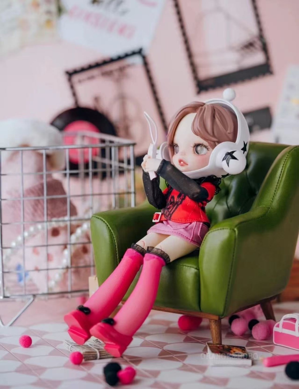 Authentic POP MART SKULLPANDA × « NANA »: Nana Komatsu 1/8 moveable doll brand new