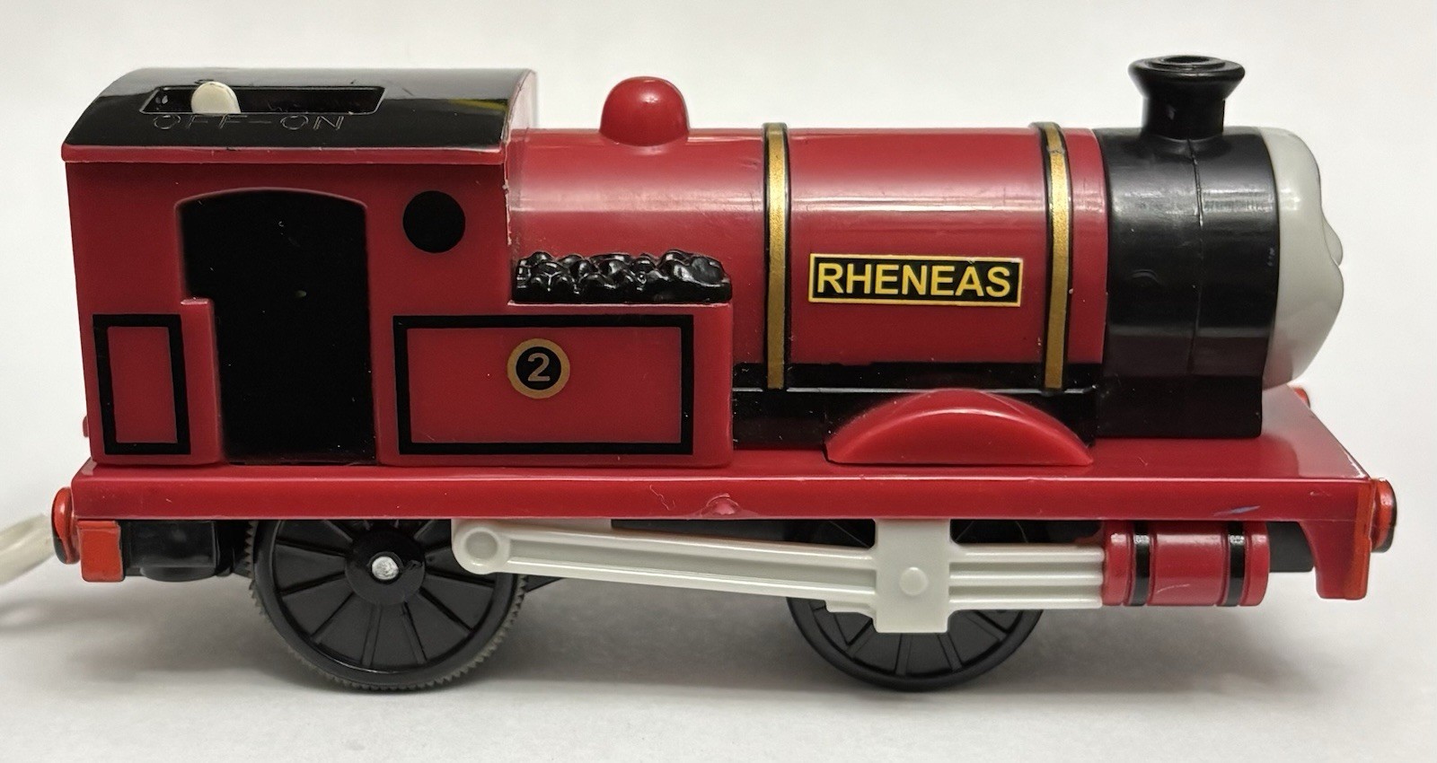 Thomas TrackMaster Rheneas Motorized Train Engine 2009 Mattel V9031 WORKING