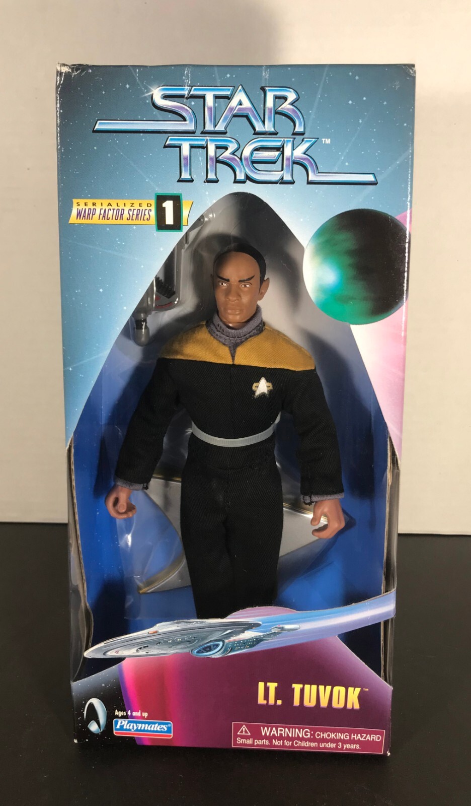 STAR TREK Voyager LT. TUVOK Figure Lot 9&Prime; PLAYMATES 1997 NEW Sealed