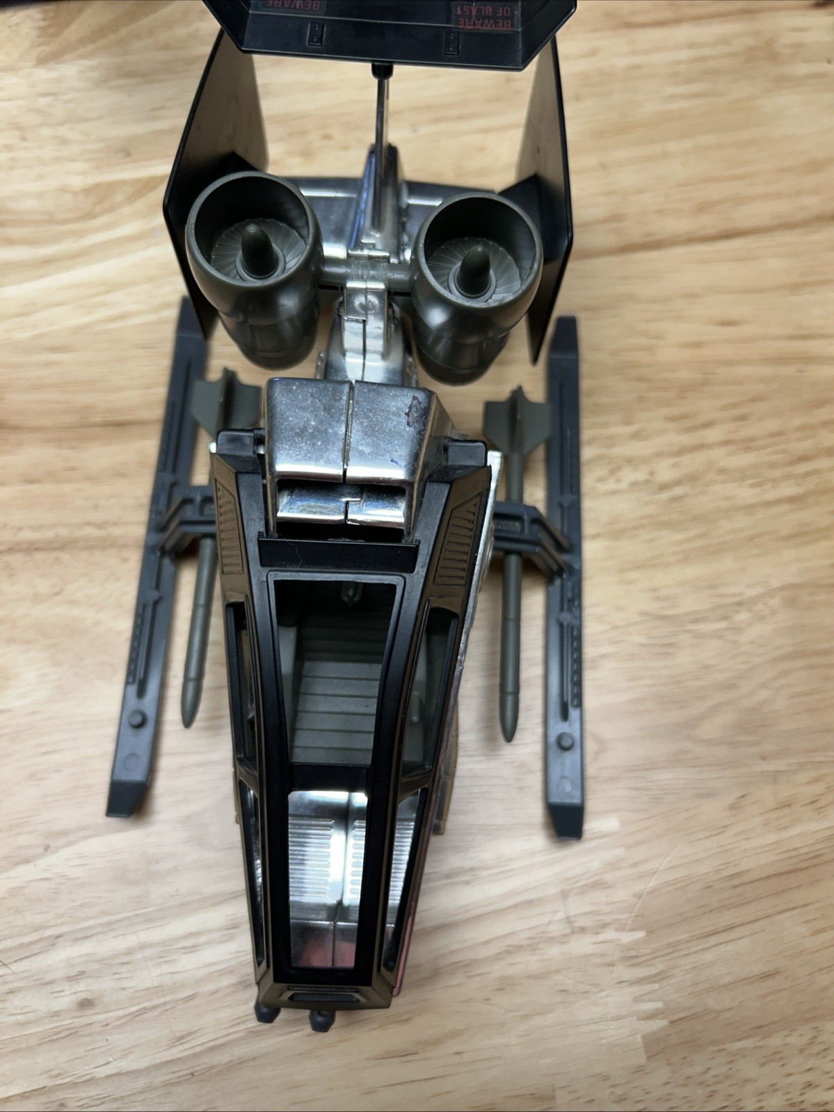 Chrome Sky Hawk 100% Complete GI Joe Sky Patrol 1990 Hasbro Vehicle *ML