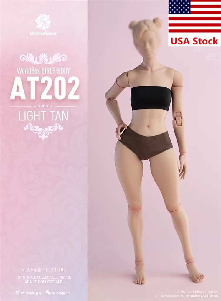 Worldbox AT202 1/6 Female Suntan Fat Legs Flexible Body For 12 »Action Figure