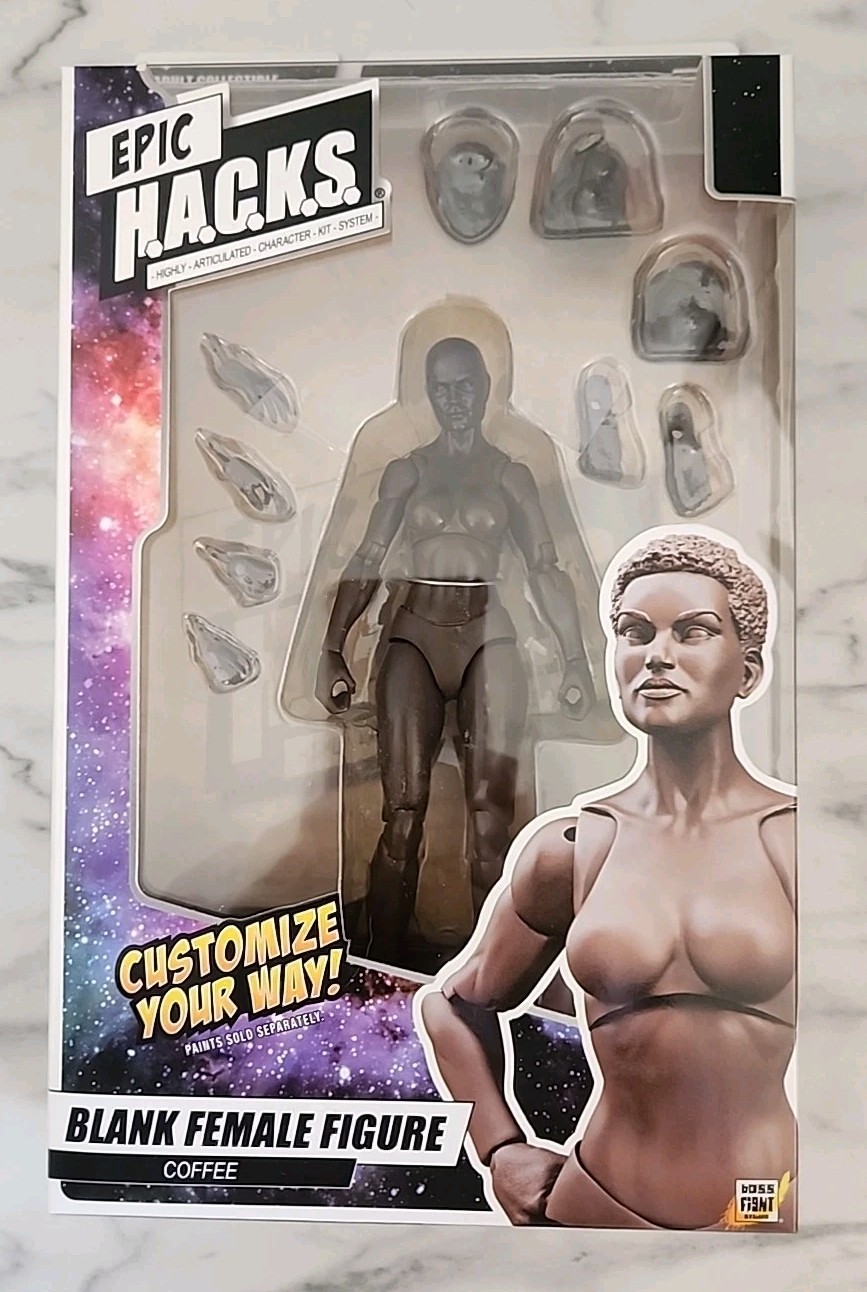 Boss Fight Studio Epic Hacks Blank Female Coffee Action Figure