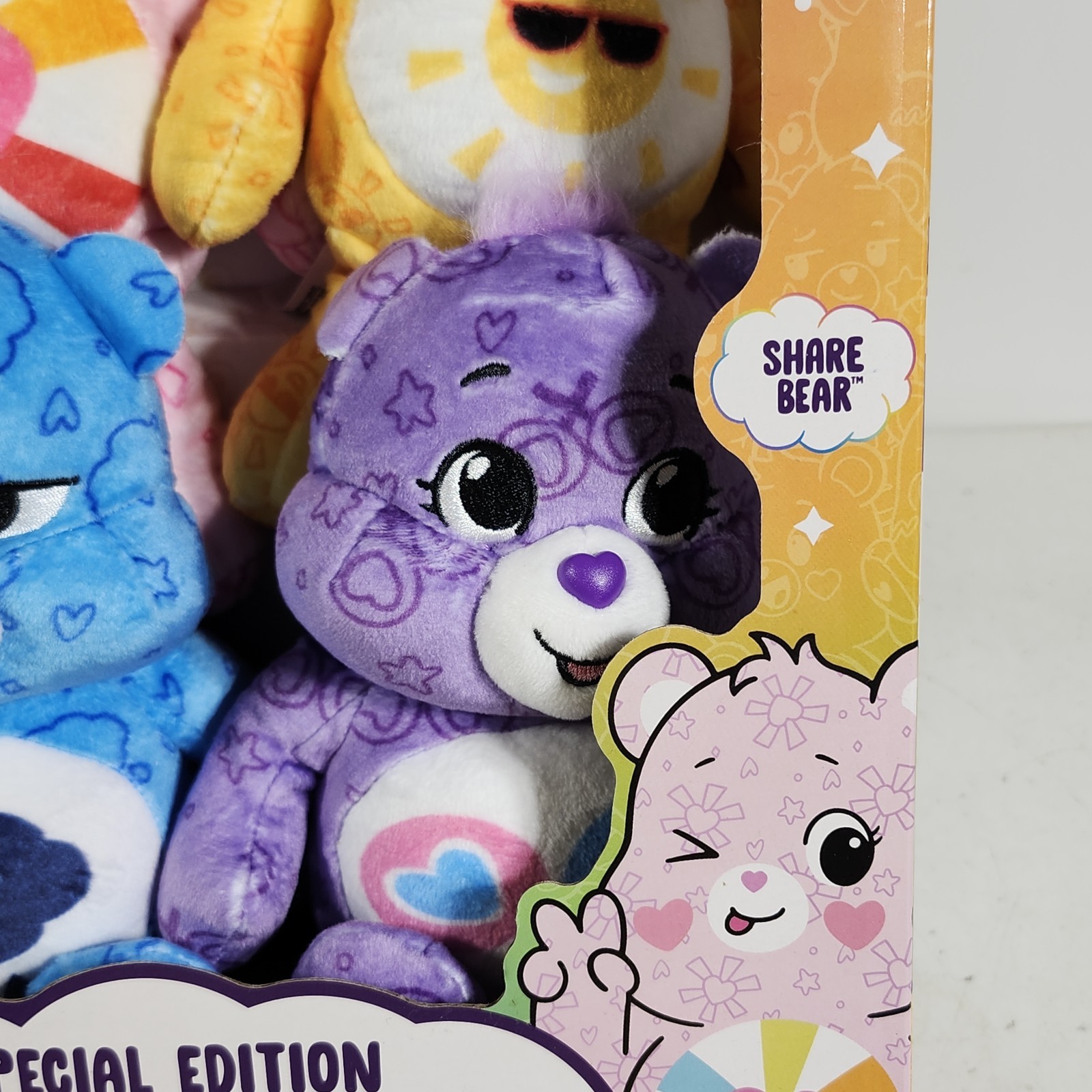 Care Bears Special Edition 4 Pack Collector Set Kids Stuffed Plush Animal Toy
