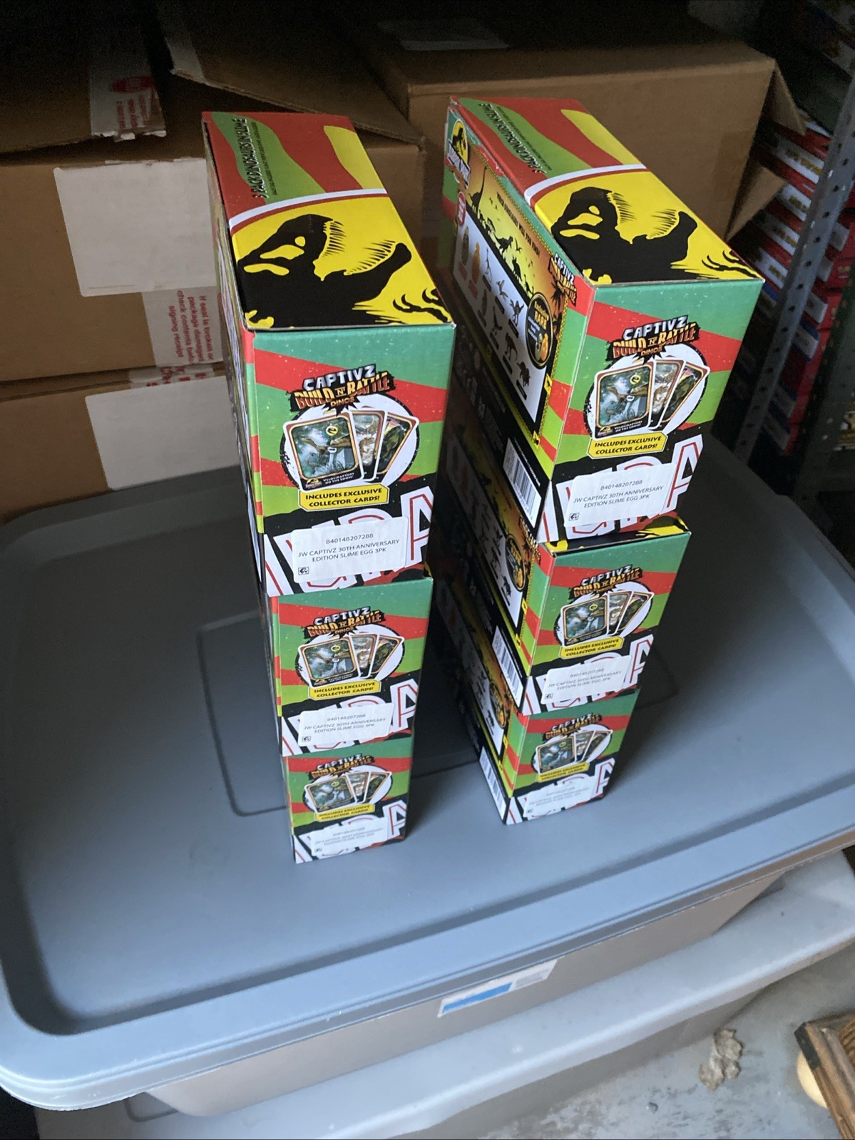 6 Jurassic Park 30th Anniversary Captivz Build N&rsquo; Battle Egg 3-Pack New Lot Of 6