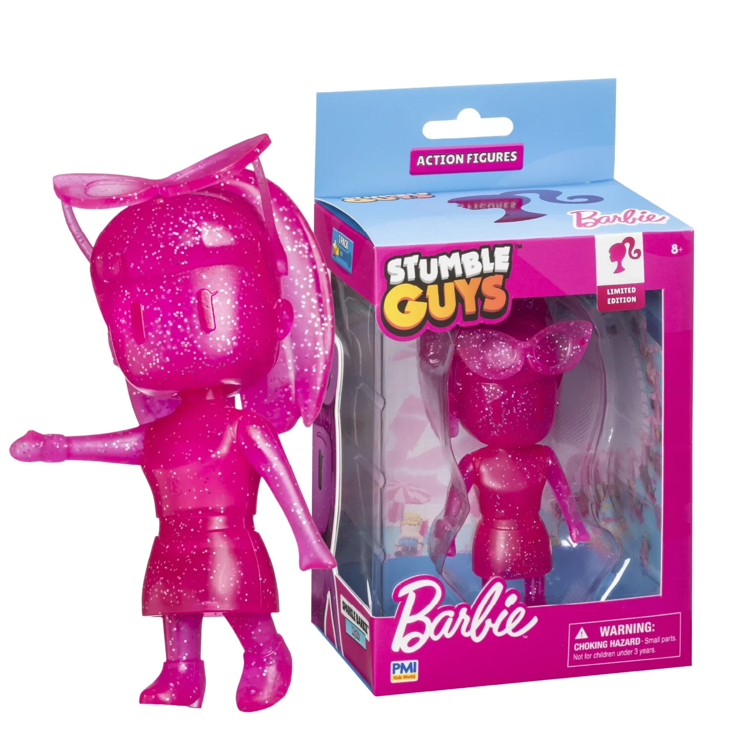 STUMBLE GUYS LEGENDARY SPARKLE BARBIE LIMITED EDITION BOXED 4&Prime; MATTEL