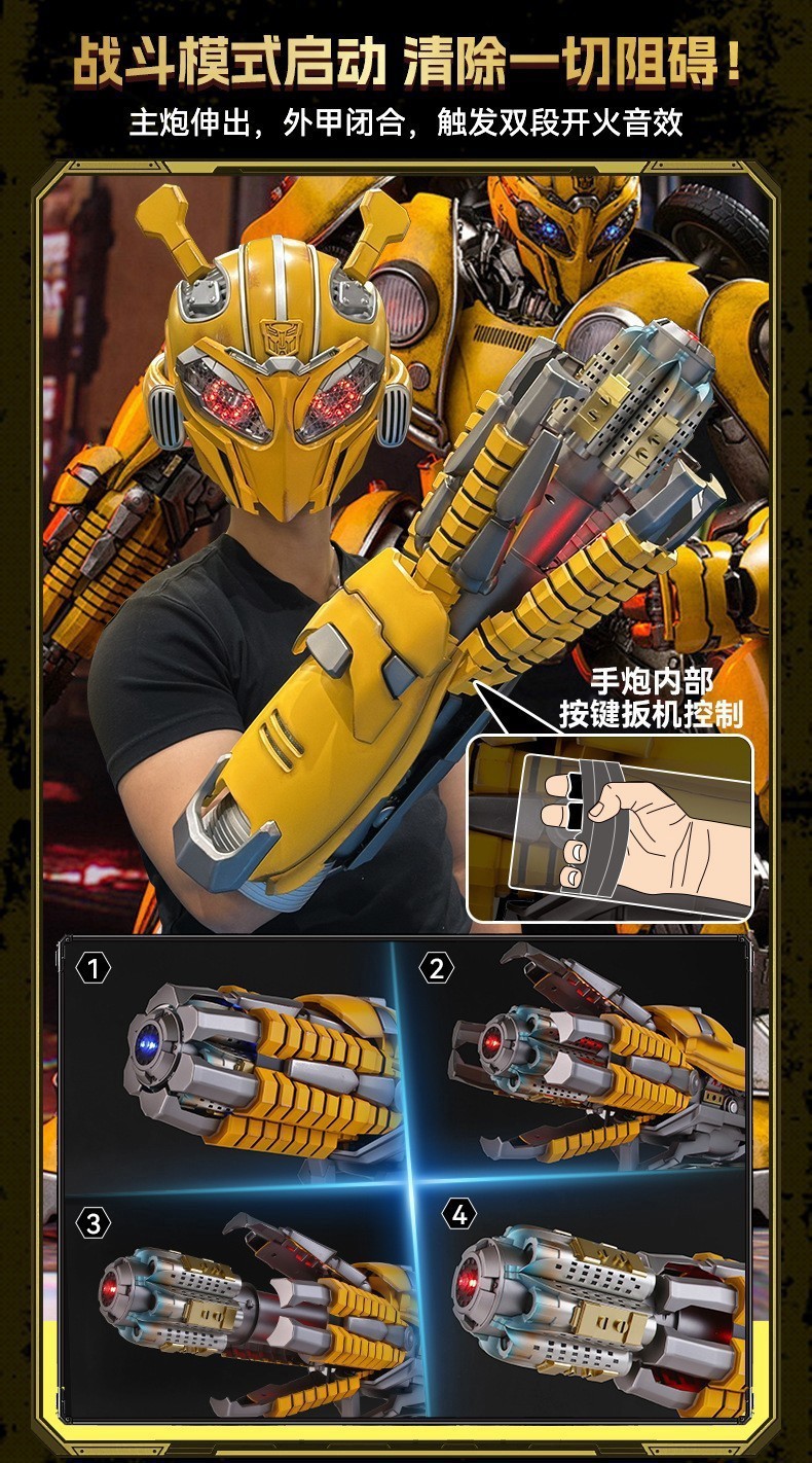 Killerbody Transformers Bumblebee Arm 1:1 Wearable Voice Control LED Light gift