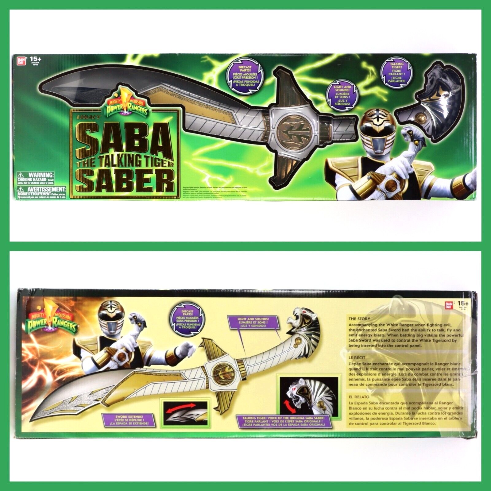 Mighty Morphin Power Rangers Saba The Talking Saber Legacy Box Ding 2015 Sealed