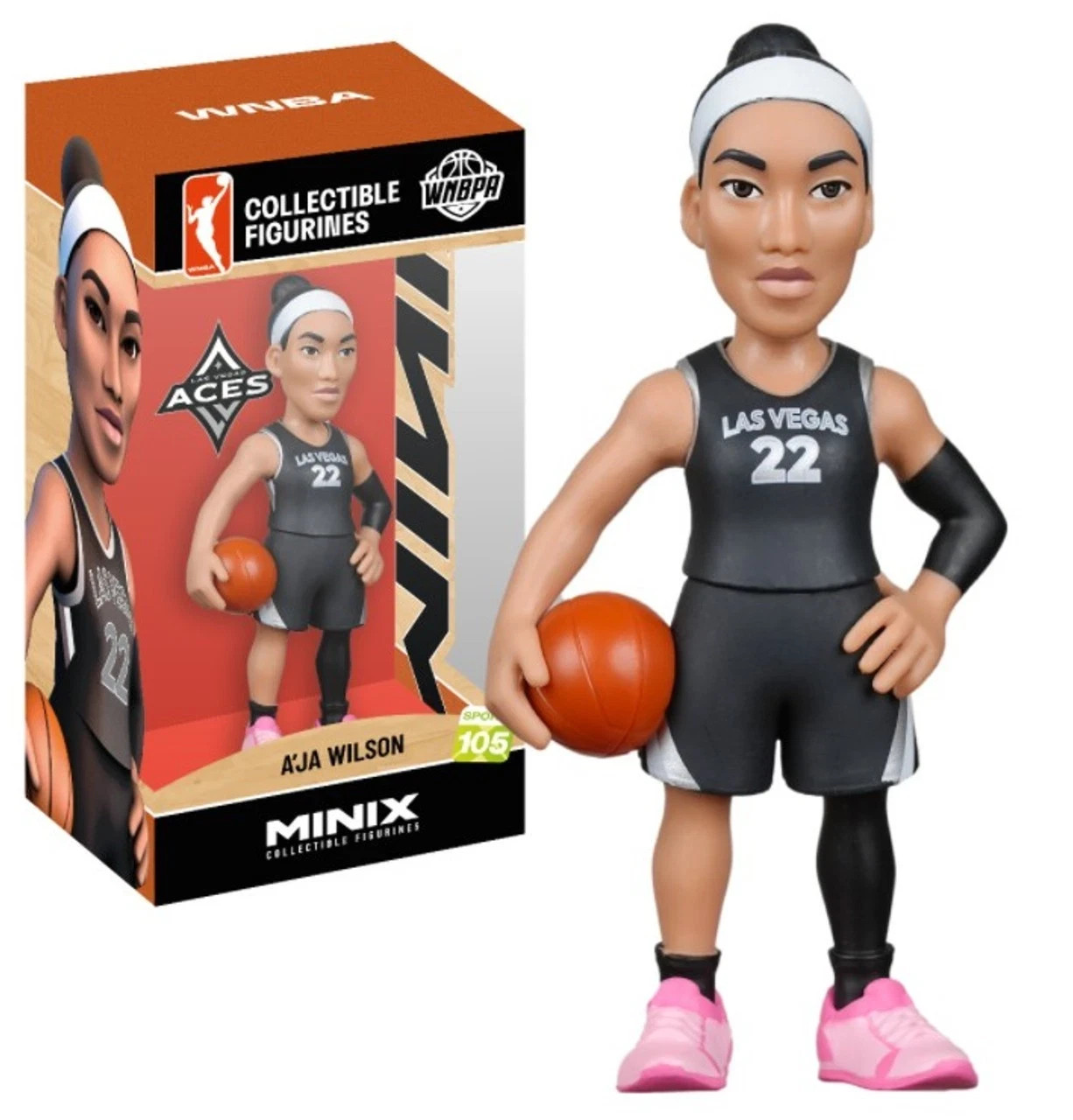 MINIX Sports #105 A&rsquo;Ja Wilson WNBA Basketball 4.75 Inch Vinyl Figure