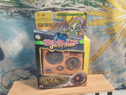 Vintage Beyblade G Revolution 2004 Hard Metal System Strata Dragoon MS Hasbro