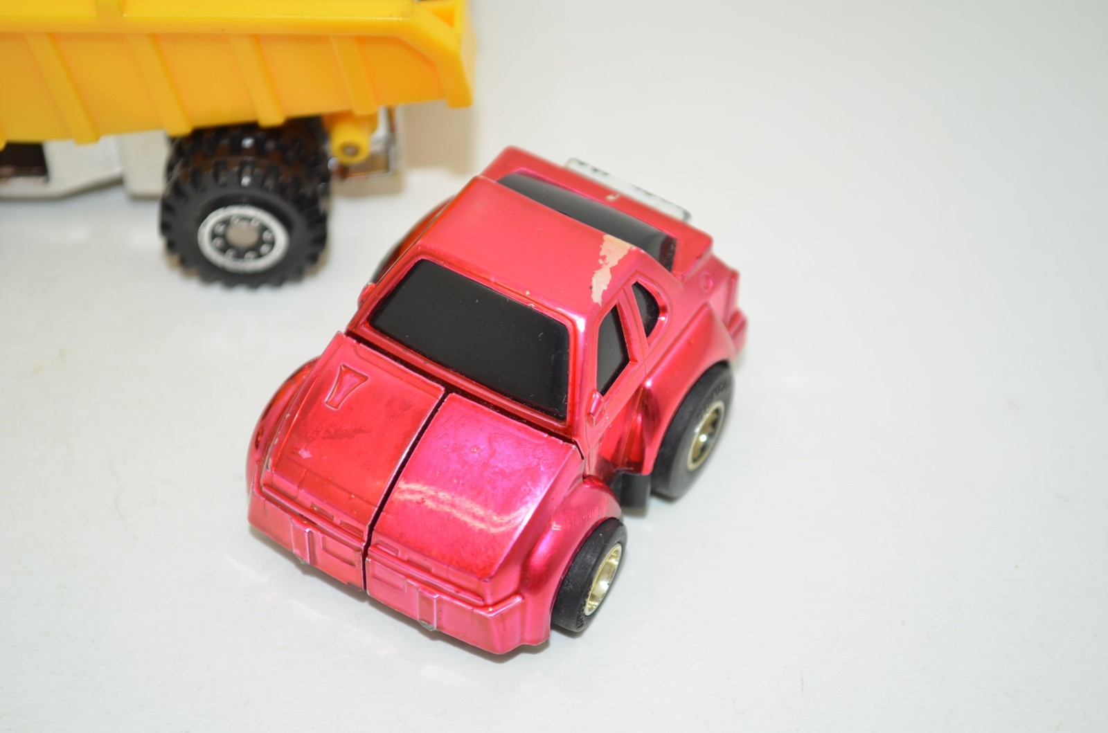 Transformers Vintage G2 Mini Autobots Bumblebee Hubcap Longhaul 1985 Chrome