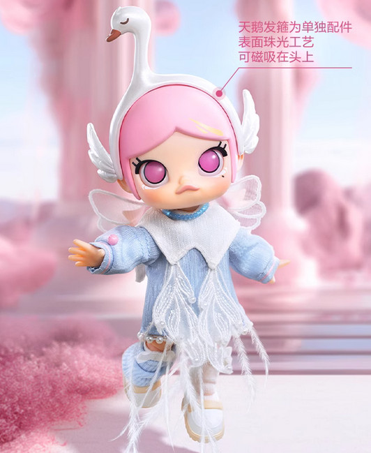 Original Molly Transforms Swan Active Doll Figure Art Toy Gift Hot Sealed