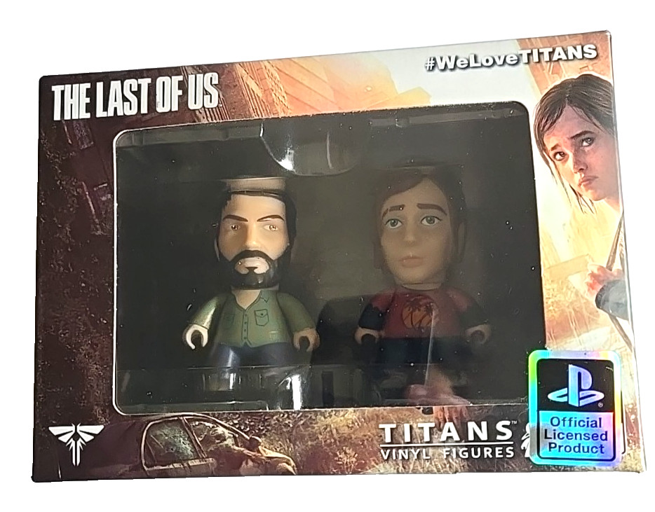The Last of Us 3&Prime; Titans Vinyl Figures Joel & Ellie Officially Licensed New