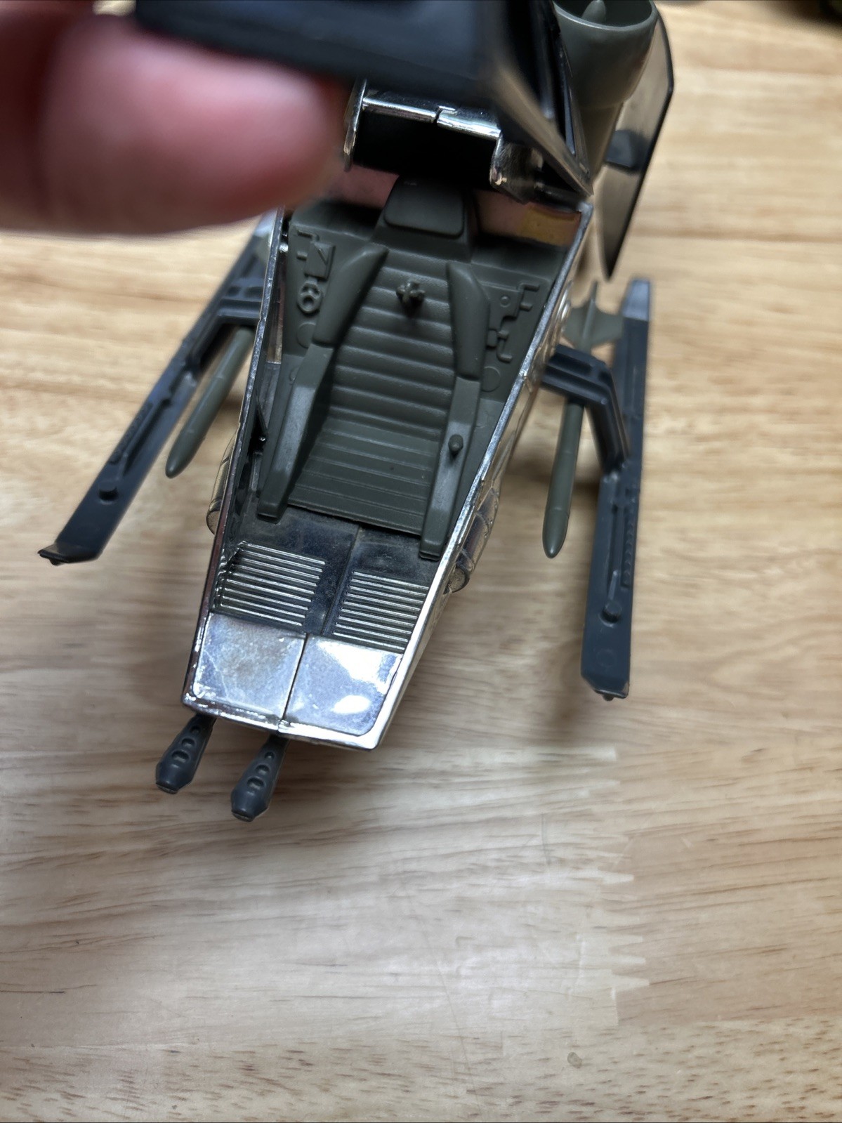Chrome Sky Hawk 100% Complete GI Joe Sky Patrol 1990 Hasbro Vehicle *ML