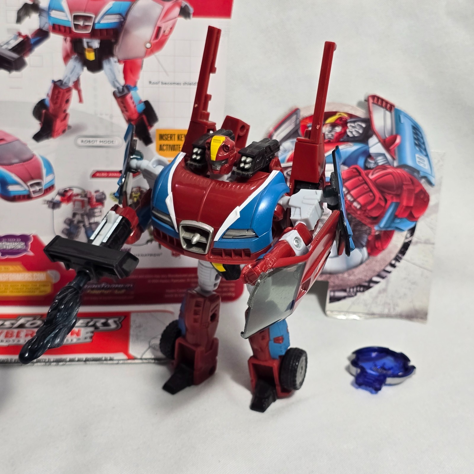 Transformers Cybertron 2005 – Deluxe Class SMOKESCREEN – Complete w/ Cardback!!!