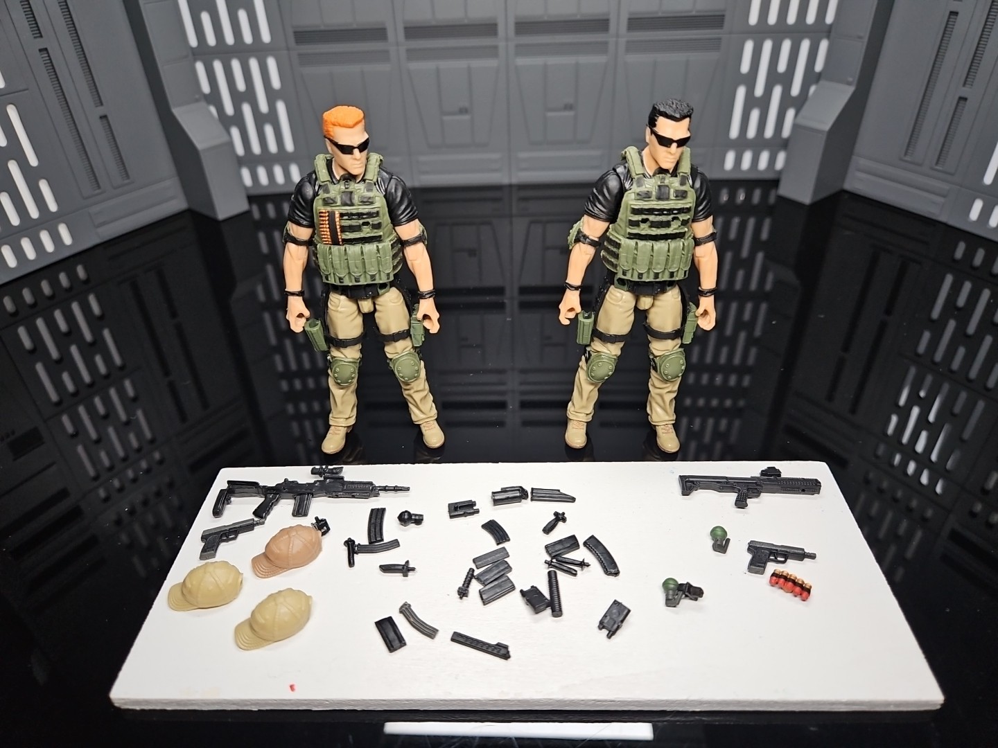 Marauder Task Force MTF figure 1/18 3.75 GI Joe Alt Contract Ops lot of 2 #52
