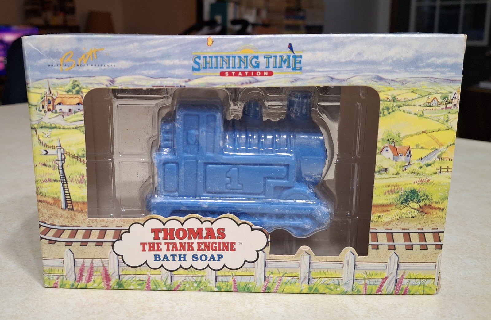 Vintage Thomas the Tank Engine Bath Soap Shining Time Station 1992 NEW Allcroft