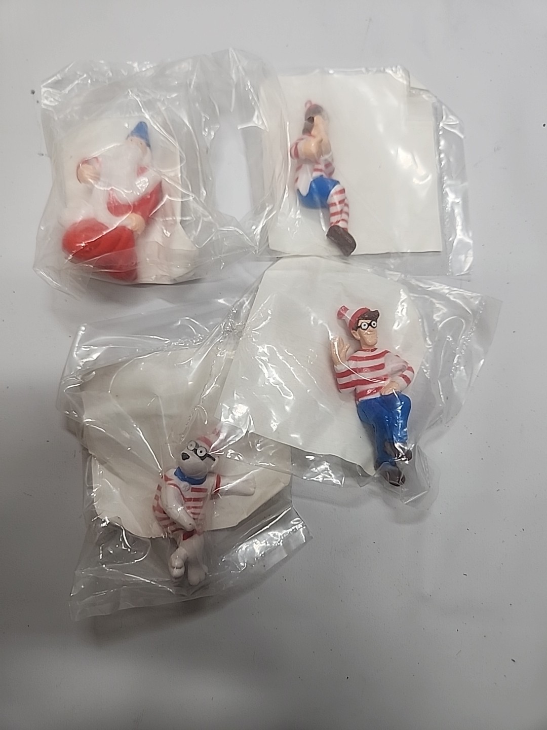 1991 Vintage: Where’s Waldo Hardee’s Straw/Pencil Holders COMPLETE Set of 4 NEW