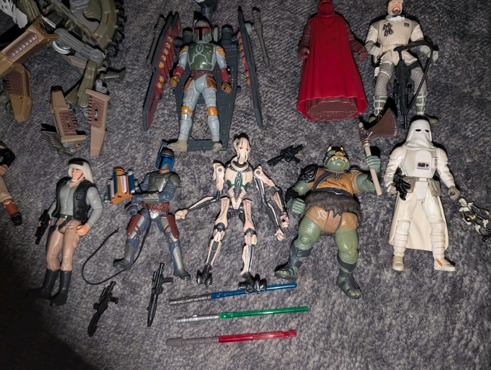 2000s-2010s – Star Wars Clone Wars Lot 10 Figures Loose w/some Accessories