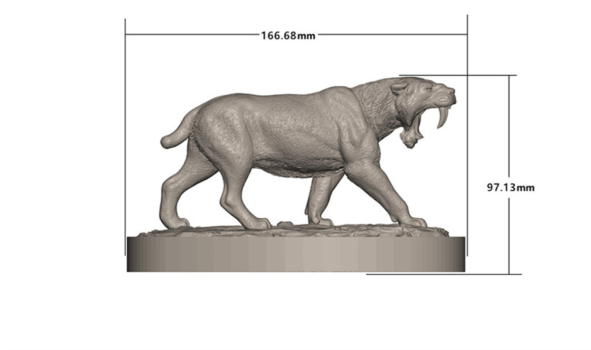MEMORY MUSEUM 1/15 Prehistoric Cat Smilodon Populator GK Animal Model Toys Gift