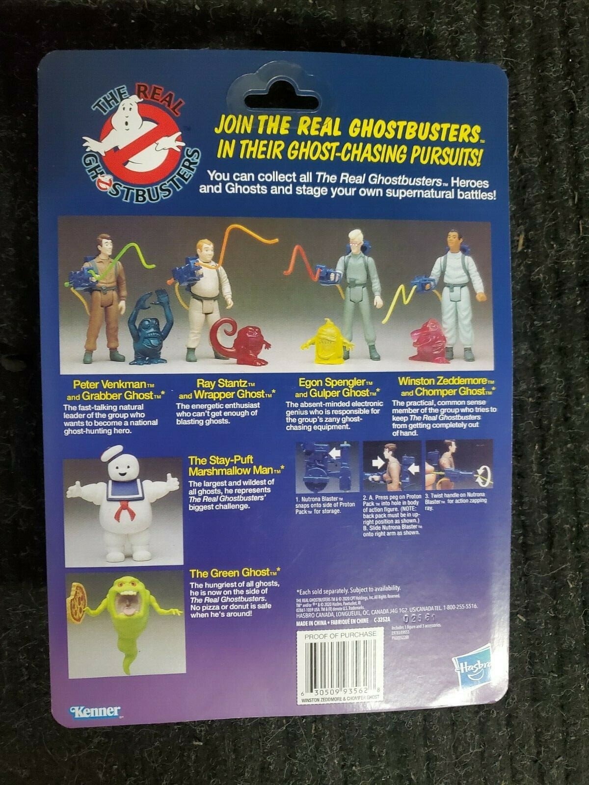 2 Pack: The Real Ghostbusters Ray Stantz & Winston Zeddemore Action Figures NEW
