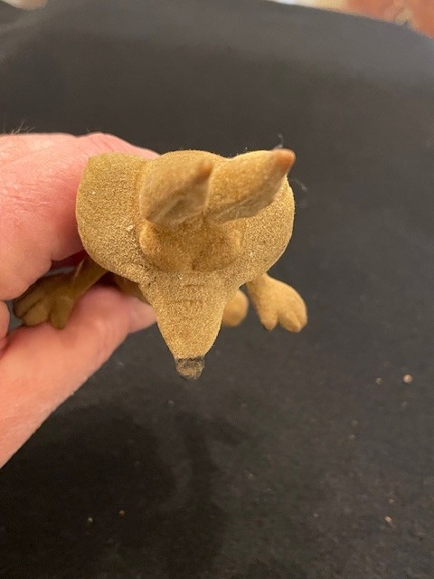 6&Prime; Wile E Coyote 1968 Flocked Poseable Action Figure (Perfect condition)