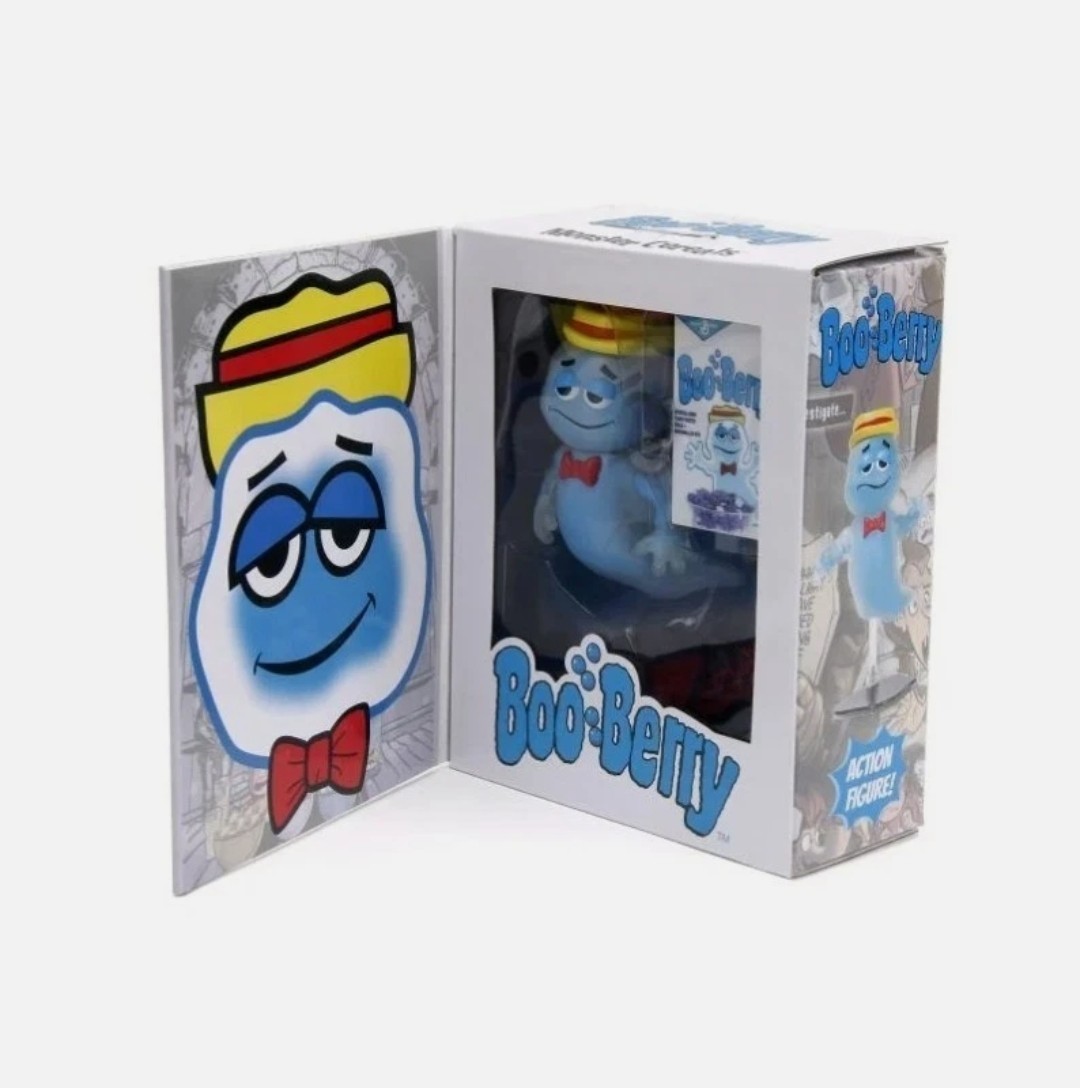 Jada General Mills Scale Boo Berry Glow in the Dark Action Figure Toy 6&Prime;