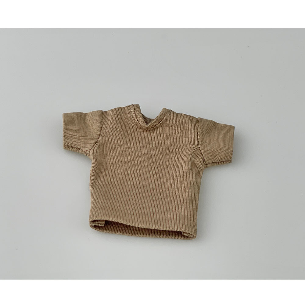 1/12 Scale Male Soldier T-Shirt Short Sleeve Clothes Model For Action Figure 6&Prime;