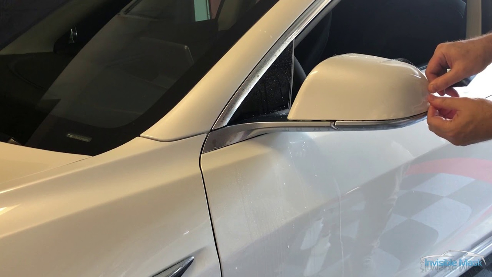 Tesla Model Y Outside Rearview Mirror Clear TPU, PPF Protection Film, Pre-Cut, 2